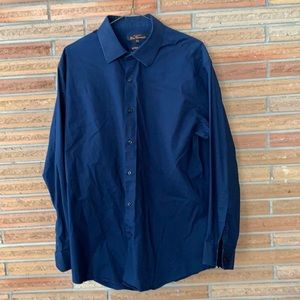 Men’s Ben Sherman blue long sleeve dress shirt.